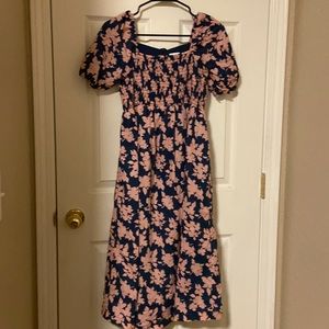 The Nines by HATCH™ Elbow Sleeve Cotton Maternity Dress Floral